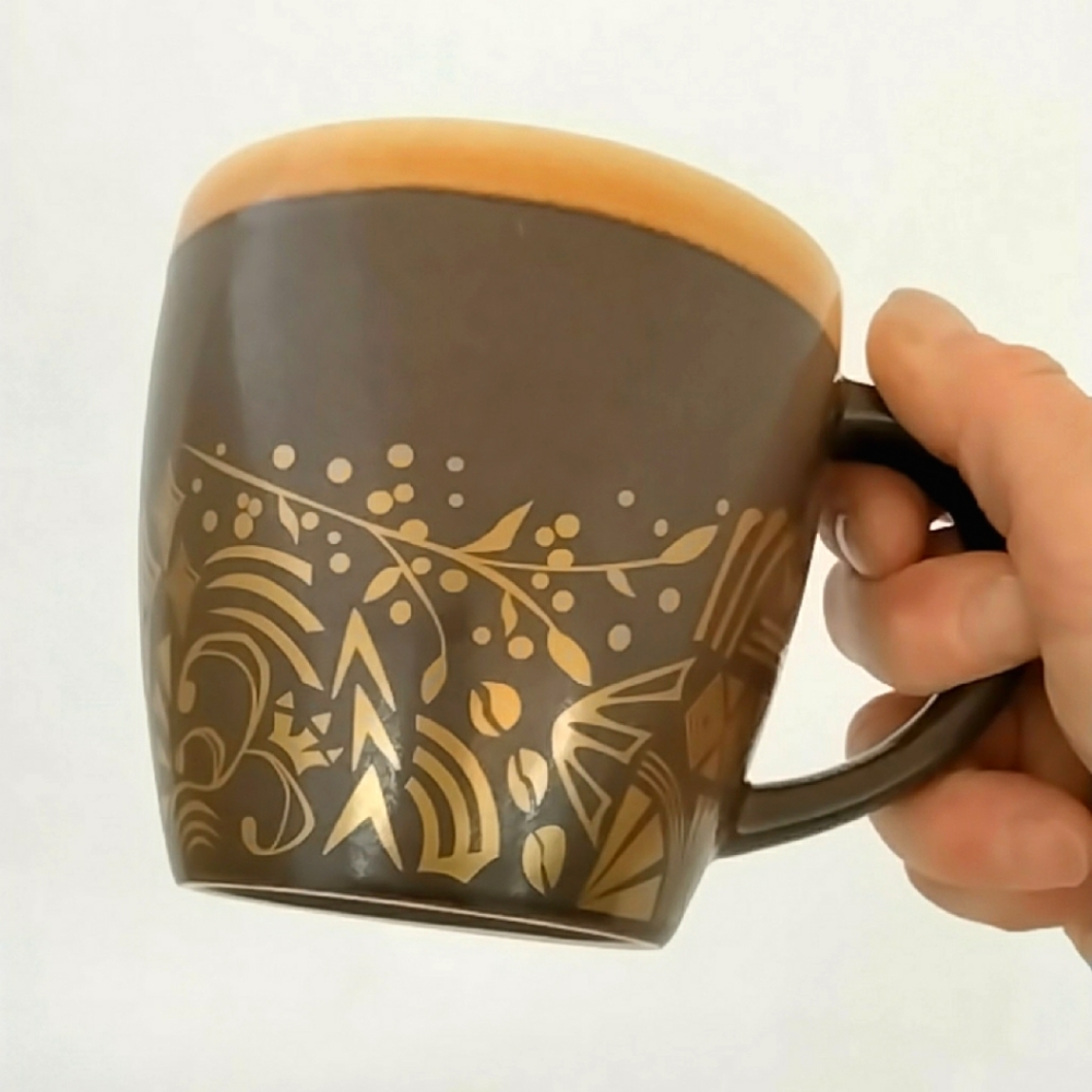 Starbucks brown gold Coffee Mug